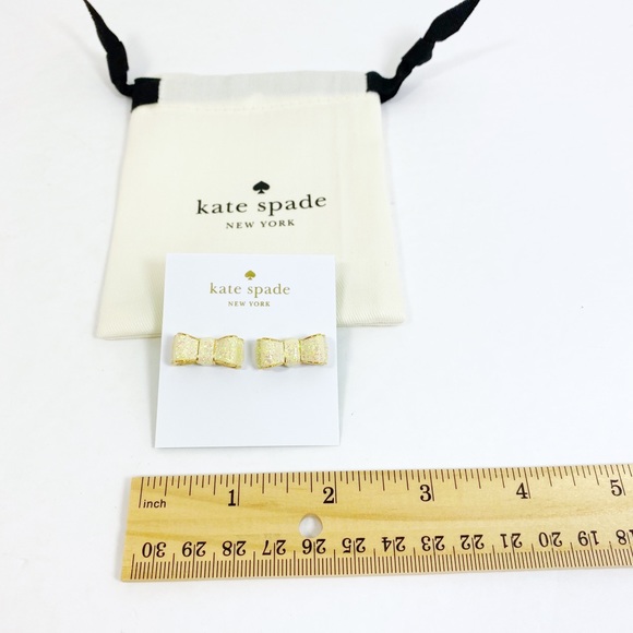 Kate Spade Moon River Opal Glitter Bow Earrings - Picture 4 of 7